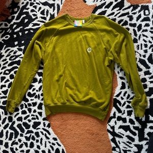 Big bud press lightweight sweatshirt, gross green, size small